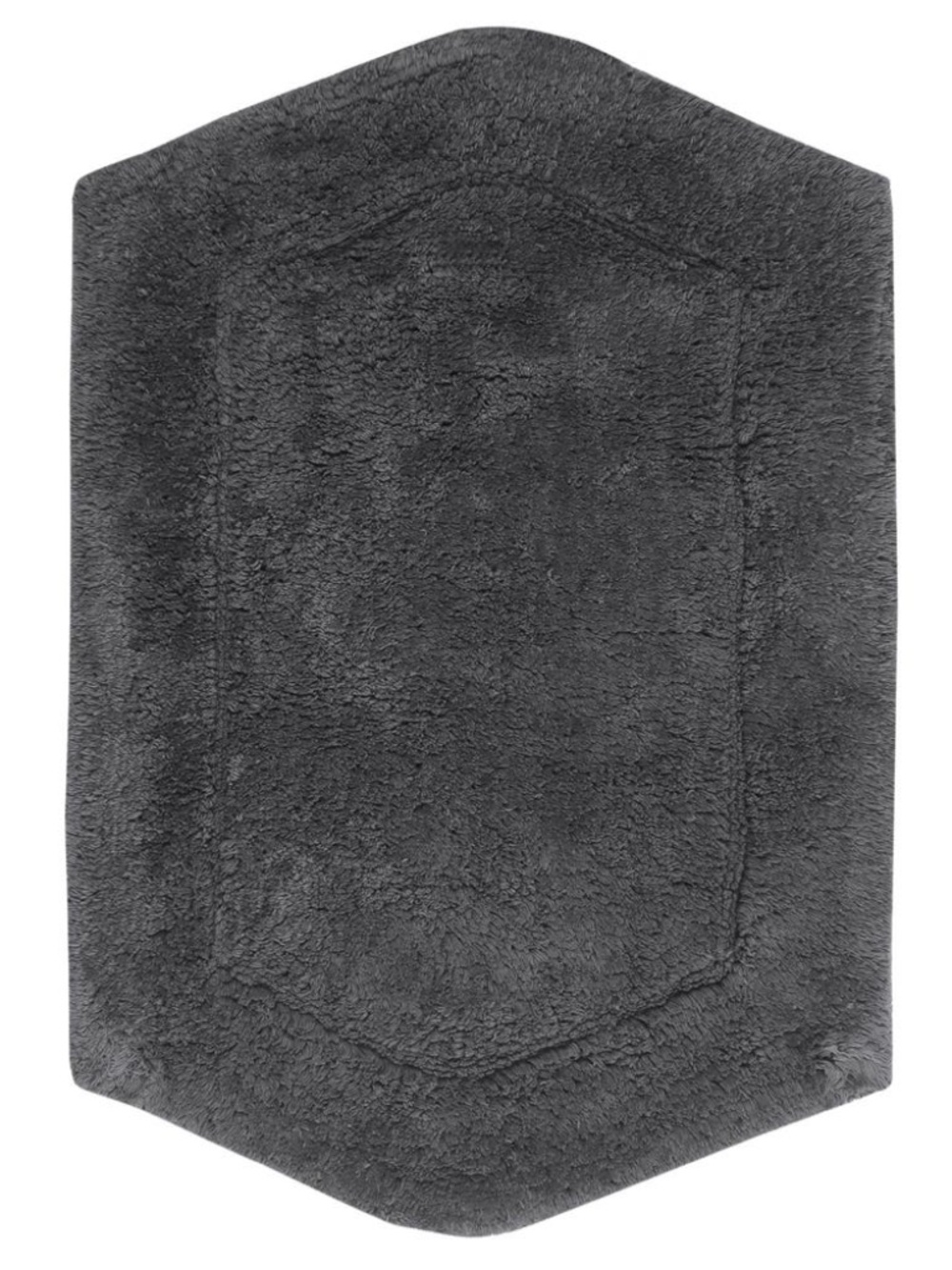Waterford Collection 100% Cotton Tufted Bath Rug, 17 in. X24 in. Rectangle, Gray